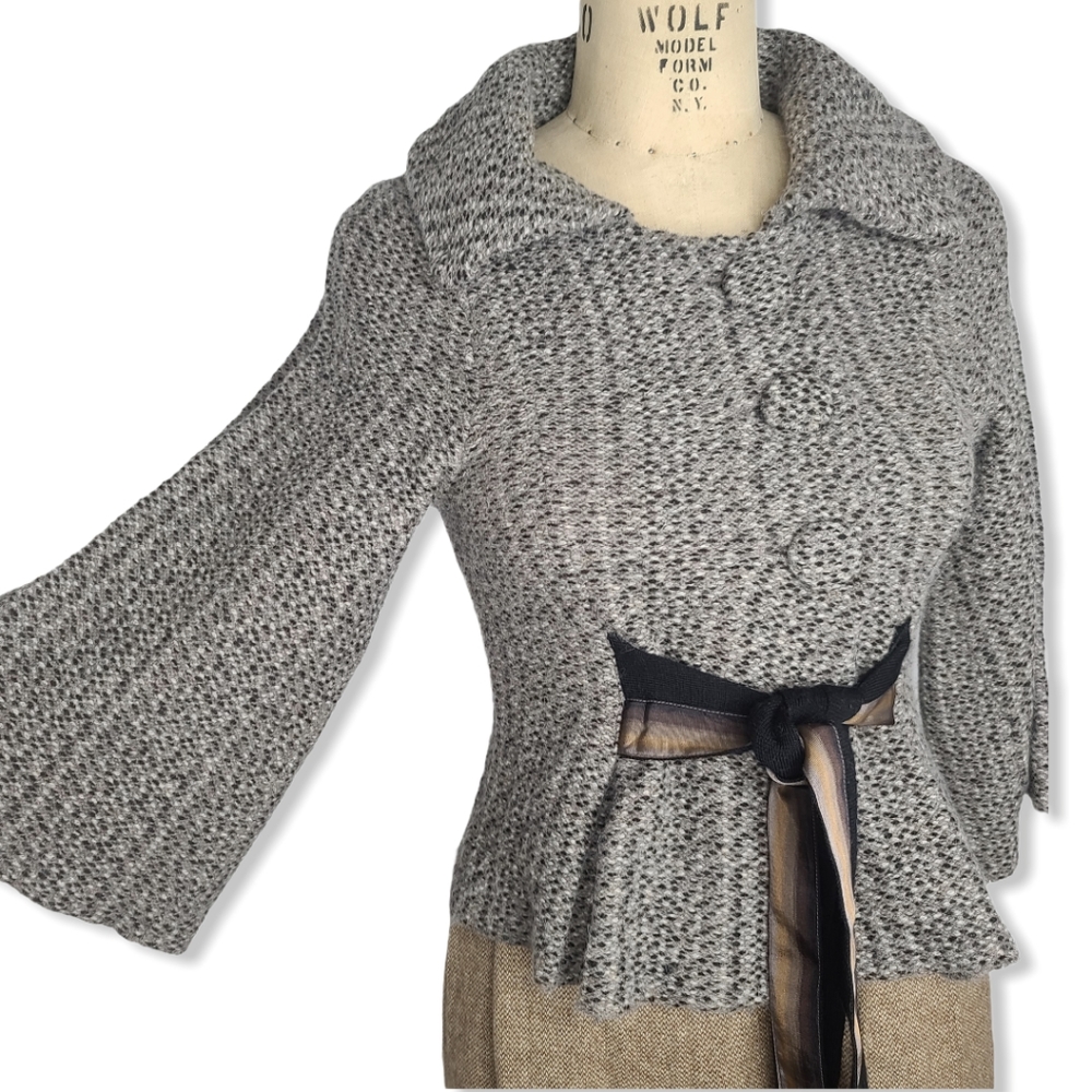 Charlie & Robin bell sleeve cardigan sweater XS